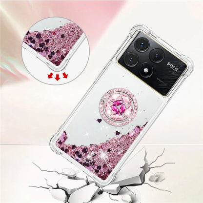 YB Quicksand Series-7 For Xiaomi Poco X6 Pro 5G / Redmi K70E 5G Case Kickstand TPU Phone Cover