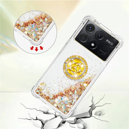 YB Quicksand Series-7 For Xiaomi Poco X6 Pro 5G / Redmi K70E 5G Case Kickstand TPU Phone Cover