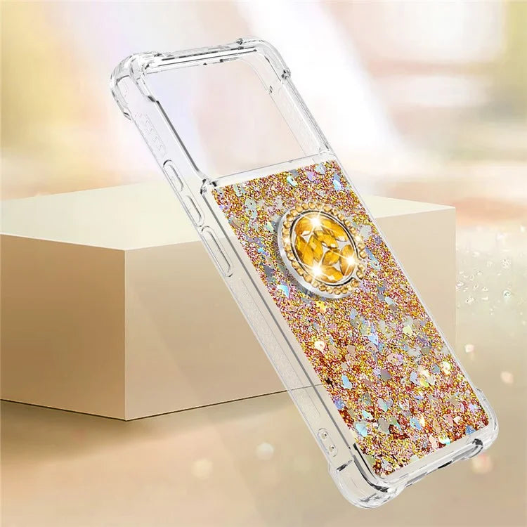 YB Quicksand Series-7 For Xiaomi Poco X6 Pro 5G / Redmi K70E 5G Case Kickstand TPU Phone Cover