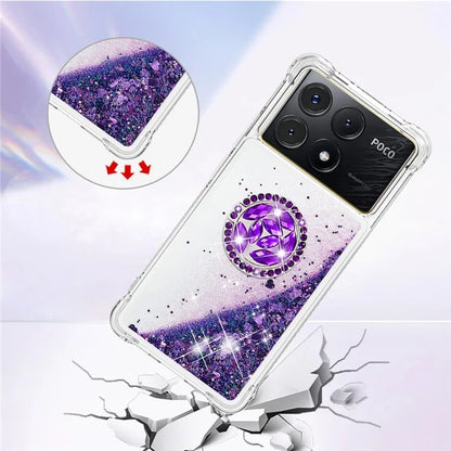 YB Quicksand Series-7 For Xiaomi Poco X6 Pro 5G / Redmi K70E 5G Case Kickstand TPU Phone Cover