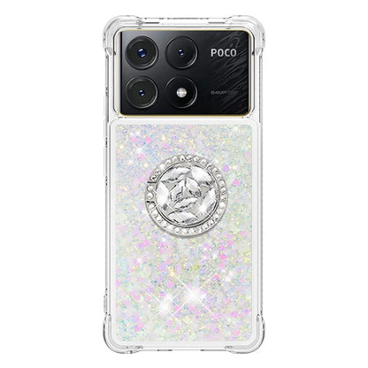 YB Quicksand Series-7 For Xiaomi Poco X6 Pro 5G / Redmi K70E 5G Case Kickstand TPU Phone Cover