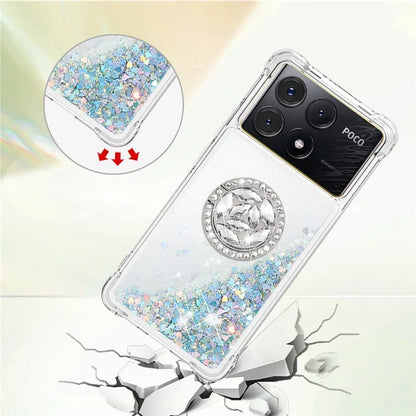YB Quicksand Series-7 For Xiaomi Poco X6 Pro 5G / Redmi K70E 5G Case Kickstand TPU Phone Cover