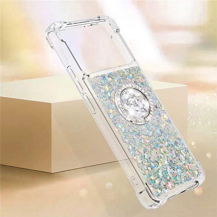 YB Quicksand Series-7 For Xiaomi Poco X6 Pro 5G / Redmi K70E 5G Case Kickstand TPU Phone Cover