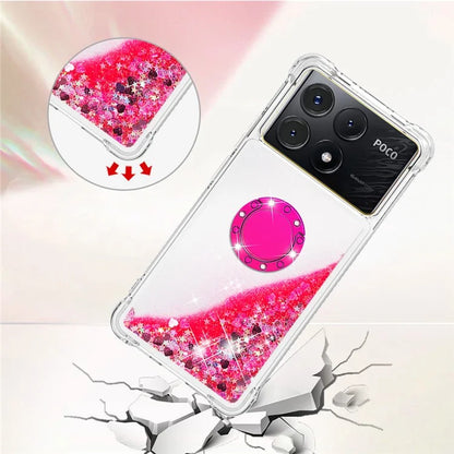 YB Quicksand Series-7 For Xiaomi Poco X6 Pro 5G / Redmi K70E 5G Case Kickstand TPU Phone Cover