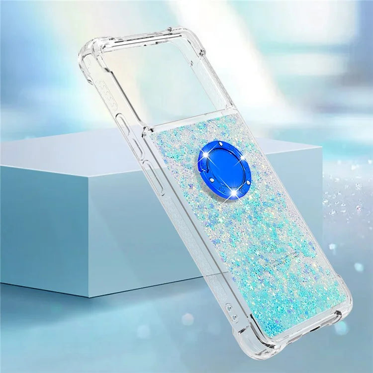 YB Quicksand Series-7 For Xiaomi Poco X6 Pro 5G / Redmi K70E 5G Case Kickstand TPU Phone Cover