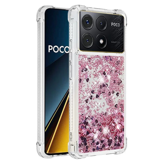 YB Quicksand Series-1 For Xiaomi Poco X6 Pro 5G / Redmi K70E 5G TPU Case Quicksand Phone Back Cover