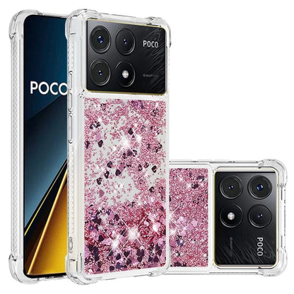 YB Quicksand Series-1 For Xiaomi Poco X6 Pro 5G / Redmi K70E 5G TPU Case Quicksand Phone Back Cover