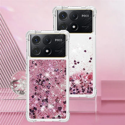 YB Quicksand Series-1 For Xiaomi Poco X6 Pro 5G / Redmi K70E 5G TPU Case Quicksand Phone Back Cover