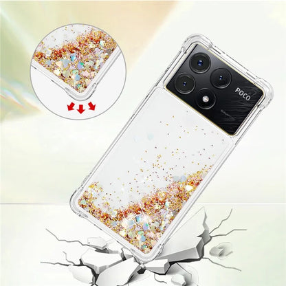 YB Quicksand Series-1 For Xiaomi Poco X6 Pro 5G / Redmi K70E 5G TPU Case Quicksand Phone Back Cover
