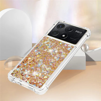 YB Quicksand Series-1 For Xiaomi Poco X6 Pro 5G / Redmi K70E 5G TPU Case Quicksand Phone Back Cover
