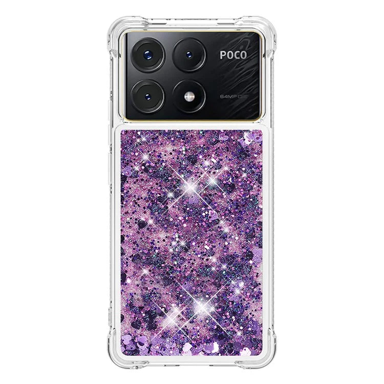 YB Quicksand Series-1 For Xiaomi Poco X6 Pro 5G / Redmi K70E 5G TPU Case Quicksand Phone Back Cover