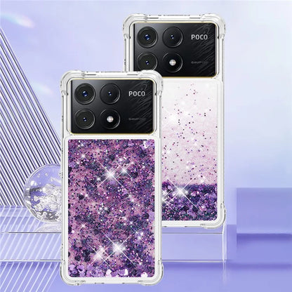 YB Quicksand Series-1 For Xiaomi Poco X6 Pro 5G / Redmi K70E 5G TPU Case Quicksand Phone Back Cover