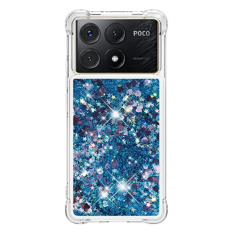 YB Quicksand Series-1 For Xiaomi Poco X6 Pro 5G / Redmi K70E 5G TPU Case Quicksand Phone Back Cover