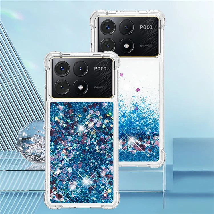 YB Quicksand Series-1 For Xiaomi Poco X6 Pro 5G / Redmi K70E 5G TPU Case Quicksand Phone Back Cover