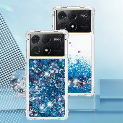 YB Quicksand Series-1 For Xiaomi Poco X6 Pro 5G / Redmi K70E 5G TPU Case Quicksand Phone Back Cover