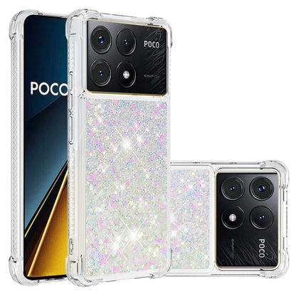 YB Quicksand Series-1 For Xiaomi Poco X6 Pro 5G / Redmi K70E 5G TPU Case Quicksand Phone Back Cover