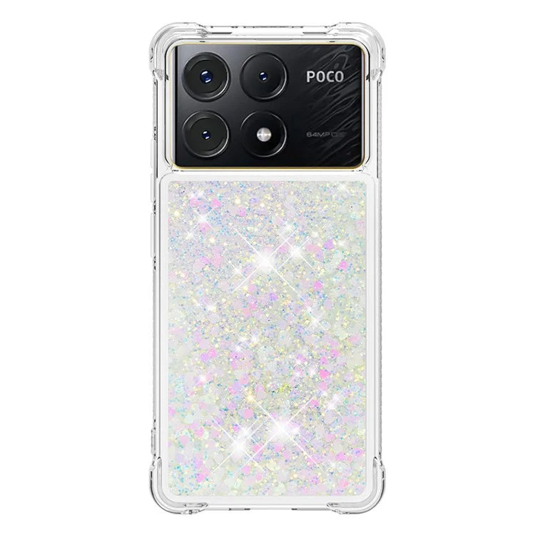 YB Quicksand Series-1 For Xiaomi Poco X6 Pro 5G / Redmi K70E 5G TPU Case Quicksand Phone Back Cover