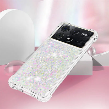 YB Quicksand Series-1 For Xiaomi Poco X6 Pro 5G / Redmi K70E 5G TPU Case Quicksand Phone Back Cover