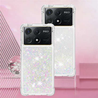 YB Quicksand Series-1 For Xiaomi Poco X6 Pro 5G / Redmi K70E 5G TPU Case Quicksand Phone Back Cover