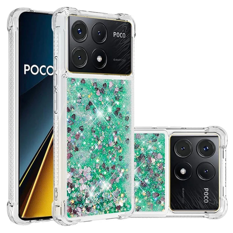 YB Quicksand Series-1 For Xiaomi Poco X6 Pro 5G / Redmi K70E 5G TPU Case Quicksand Phone Back Cover