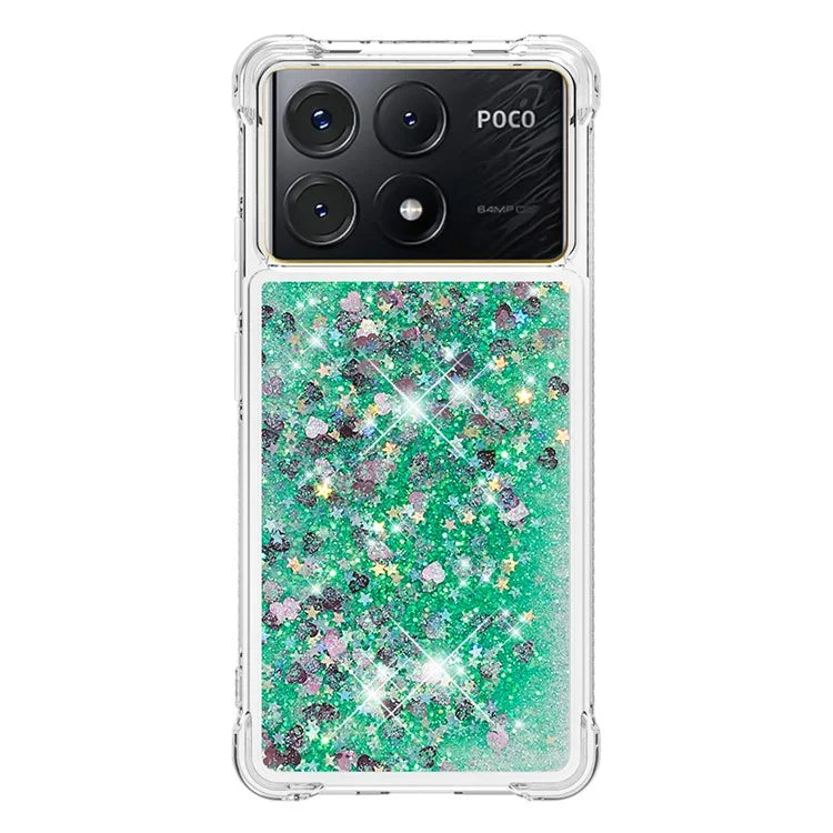YB Quicksand Series-1 For Xiaomi Poco X6 Pro 5G / Redmi K70E 5G TPU Case Quicksand Phone Back Cover