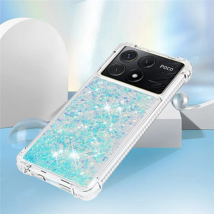 YB Quicksand Series-1 For Xiaomi Poco X6 Pro 5G / Redmi K70E 5G TPU Case Quicksand Phone Back Cover