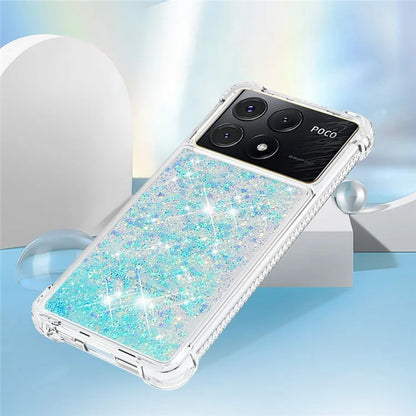 YB Quicksand Series-1 For Xiaomi Poco X6 Pro 5G / Redmi K70E 5G TPU Case Quicksand Phone Back Cover