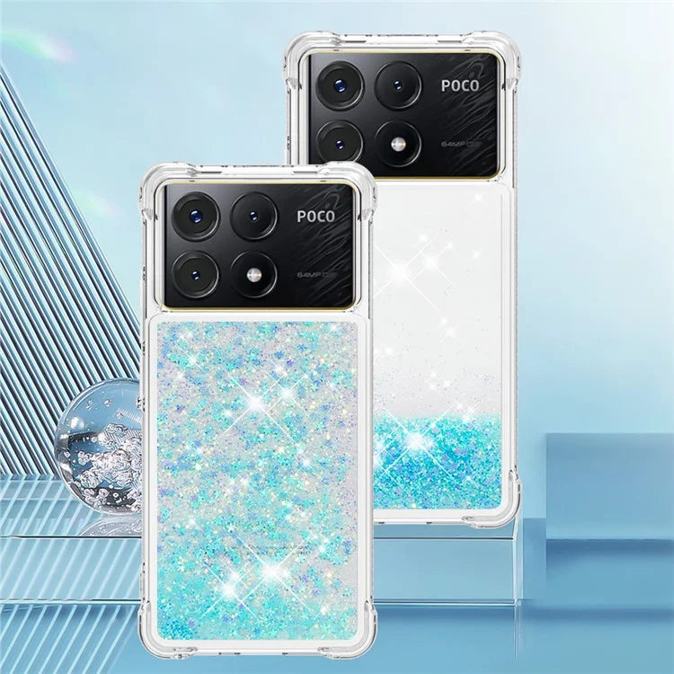 YB Quicksand Series-1 For Xiaomi Poco X6 Pro 5G / Redmi K70E 5G TPU Case Quicksand Phone Back Cover
