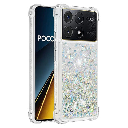 YB Quicksand Series-1 For Xiaomi Poco X6 Pro 5G / Redmi K70E 5G TPU Case Quicksand Phone Back Cover