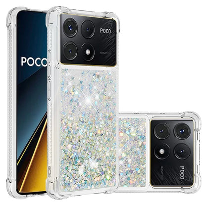 YB Quicksand Series-1 For Xiaomi Poco X6 Pro 5G / Redmi K70E 5G TPU Case Quicksand Phone Back Cover