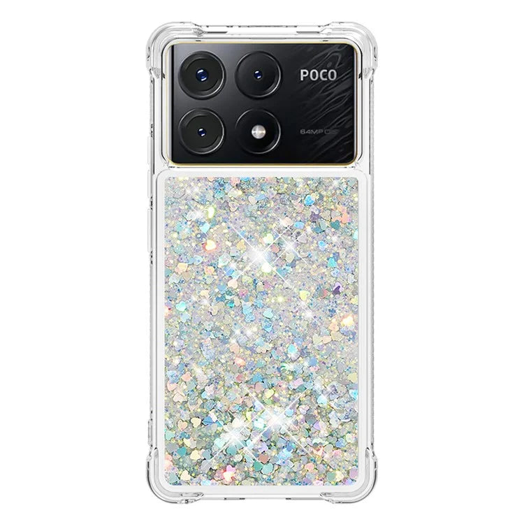 YB Quicksand Series-1 For Xiaomi Poco X6 Pro 5G / Redmi K70E 5G TPU Case Quicksand Phone Back Cover