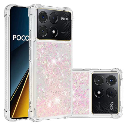 YB Quicksand Series-1 For Xiaomi Poco X6 Pro 5G / Redmi K70E 5G TPU Case Quicksand Phone Back Cover