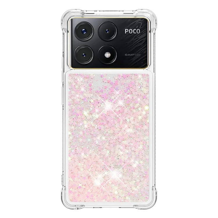 YB Quicksand Series-1 For Xiaomi Poco X6 Pro 5G / Redmi K70E 5G TPU Case Quicksand Phone Back Cover