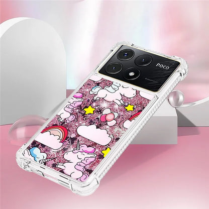 YB Quicksand Series-2 For Xiaomi Poco X6 Pro 5G / Redmi K70E 5G Case Pattern Printing TPU Cover