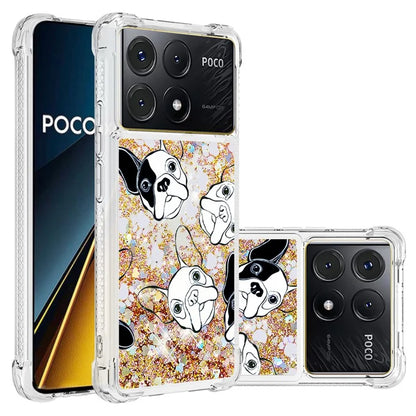 YB Quicksand Series-2 For Xiaomi Poco X6 Pro 5G / Redmi K70E 5G Case Pattern Printing TPU Cover
