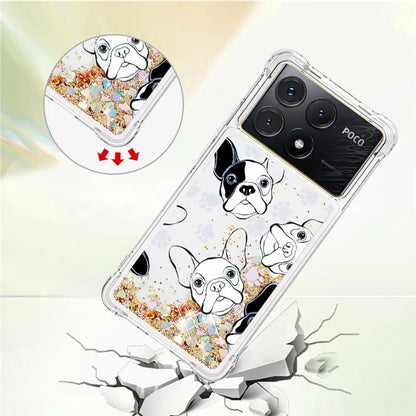 YB Quicksand Series-2 For Xiaomi Poco X6 Pro 5G / Redmi K70E 5G Case Pattern Printing TPU Cover