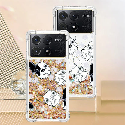 YB Quicksand Series-2 For Xiaomi Poco X6 Pro 5G / Redmi K70E 5G Case Pattern Printing TPU Cover