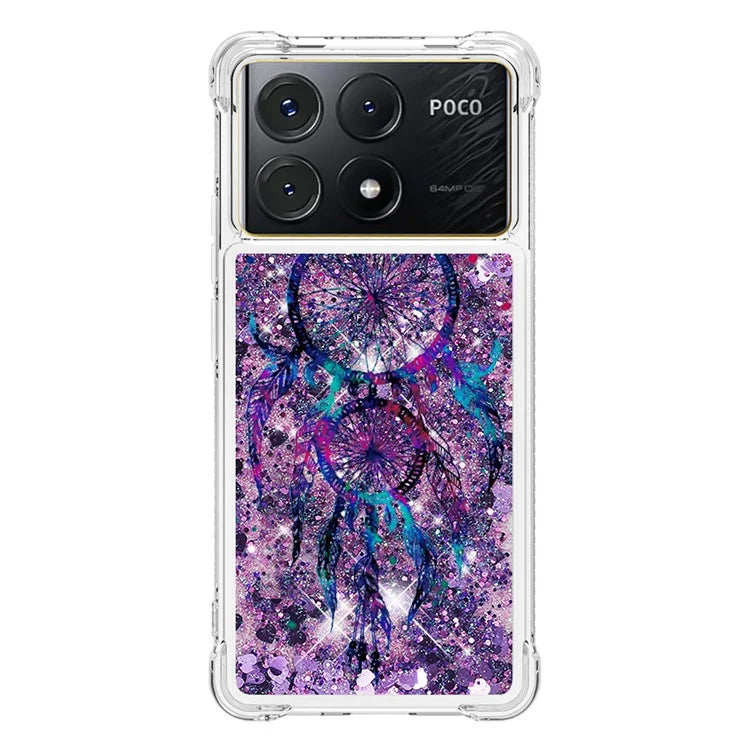 YB Quicksand Series-2 For Xiaomi Poco X6 Pro 5G / Redmi K70E 5G Case Pattern Printing TPU Cover
