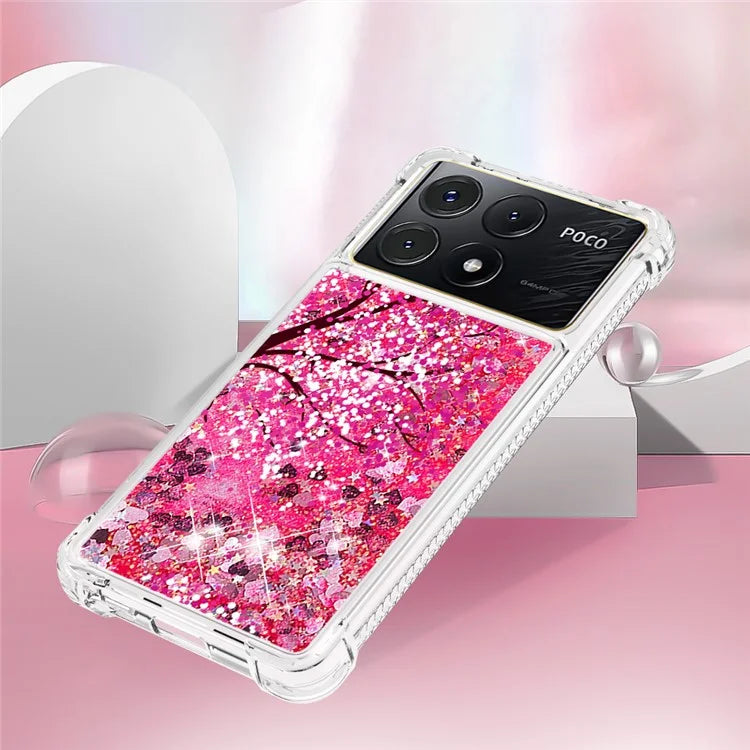 YB Quicksand Series-2 For Xiaomi Poco X6 Pro 5G / Redmi K70E 5G Case Pattern Printing TPU Cover