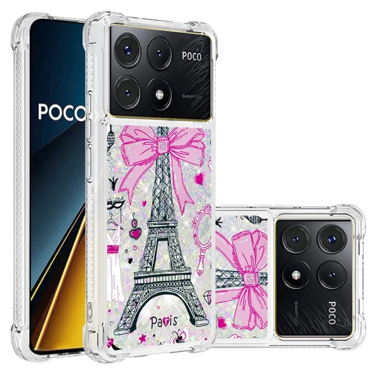 YB Quicksand Series-2 For Xiaomi Poco X6 Pro 5G / Redmi K70E 5G Case Pattern Printing TPU Cover