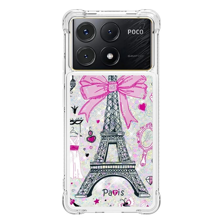 YB Quicksand Series-2 For Xiaomi Poco X6 Pro 5G / Redmi K70E 5G Case Pattern Printing TPU Cover