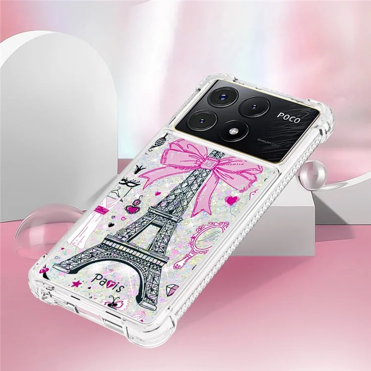 YB Quicksand Series-2 For Xiaomi Poco X6 Pro 5G / Redmi K70E 5G Case Pattern Printing TPU Cover