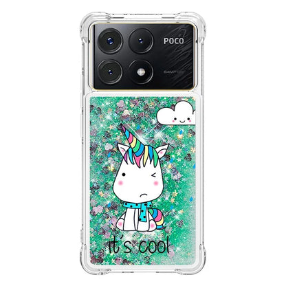 YB Quicksand Series-2 For Xiaomi Poco X6 Pro 5G / Redmi K70E 5G Case Pattern Printing TPU Cover