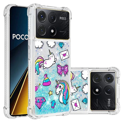 YB Quicksand Series-2 For Xiaomi Poco X6 Pro 5G / Redmi K70E 5G Case Pattern Printing TPU Cover