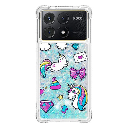 YB Quicksand Series-2 For Xiaomi Poco X6 Pro 5G / Redmi K70E 5G Case Pattern Printing TPU Cover