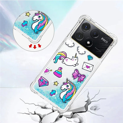 YB Quicksand Series-2 For Xiaomi Poco X6 Pro 5G / Redmi K70E 5G Case Pattern Printing TPU Cover
