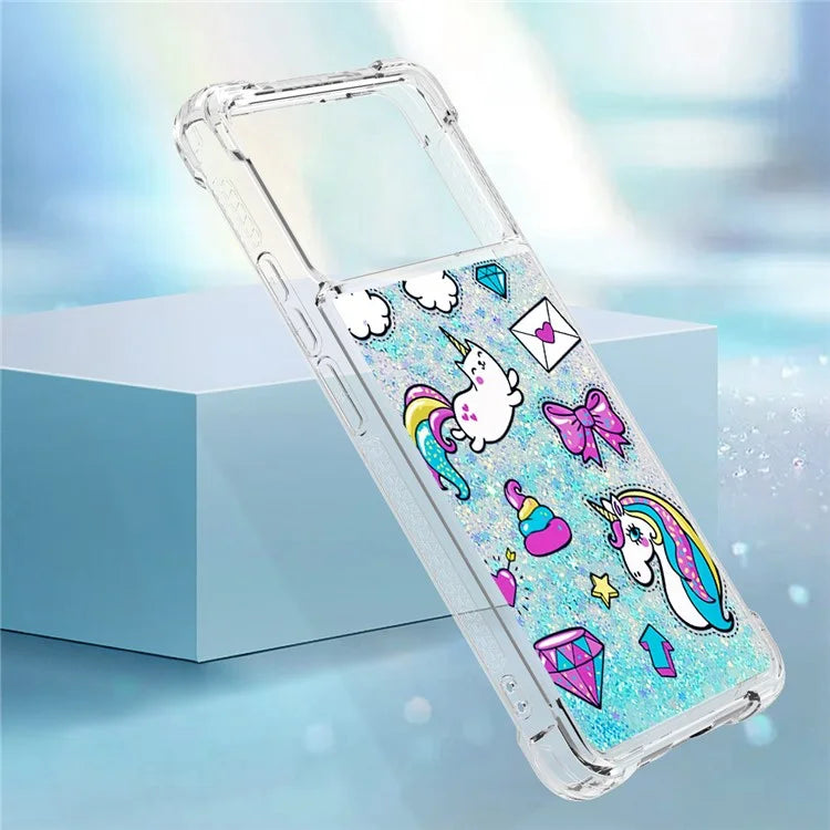 YB Quicksand Series-2 For Xiaomi Poco X6 Pro 5G / Redmi K70E 5G Case Pattern Printing TPU Cover