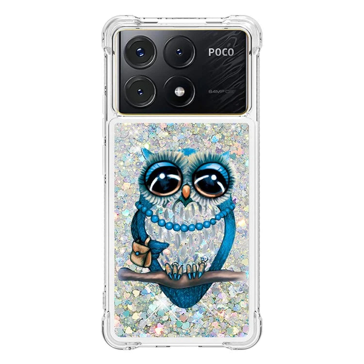 YB Quicksand Series-2 For Xiaomi Poco X6 Pro 5G / Redmi K70E 5G Case Pattern Printing TPU Cover