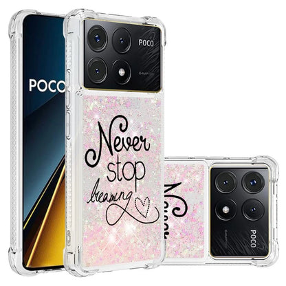 YB Quicksand Series-2 For Xiaomi Poco X6 Pro 5G / Redmi K70E 5G Case Pattern Printing TPU Cover