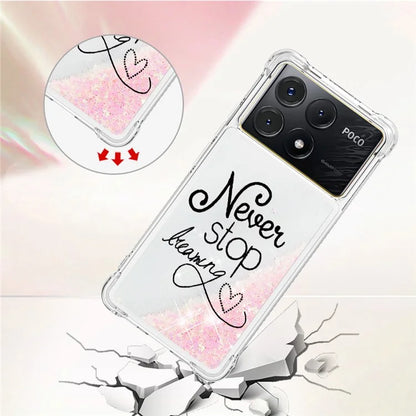 YB Quicksand Series-2 For Xiaomi Poco X6 Pro 5G / Redmi K70E 5G Case Pattern Printing TPU Cover